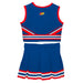 Kansas Jayhawks Vive La Fete Game Day Royal Sleeveless Chearleader Set - Vive La Fête - Online Apparel Store