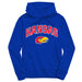 Kansas Jayhawks Vive La Fete Royal Cotton Youth Hoodie