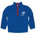 Kansas Jayhawks Hand Sketched Vive La Fete Impressions Artwork  Blue Quarter Zip Pullover V1