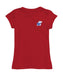 Kansas Jayhawks Hand Sketched Vive La Fete Impressions Artwork Red Girls Cotton Short Sleeve Tee