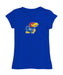 Kansas Jayhawks Girl´s Fitted Cotton T-shirt Royal