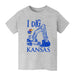 Kansas Jayhawks Vive La Fete Excavator Heather Grey Cotton Short Sleeve Tee