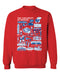Kansas Jayhawks Vive La Fete Impressions Red Cotton Crewneck Sweatshirt for Women