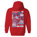 Kansas Jayhawks Hand Sketched Artwork Cotton Fleece Women Hoodie - Vive La Fête - Online Apparel Store