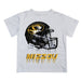 Missouri Tigers MU Original Dripping Football Helmet White T-Shirt by Vive La Fete