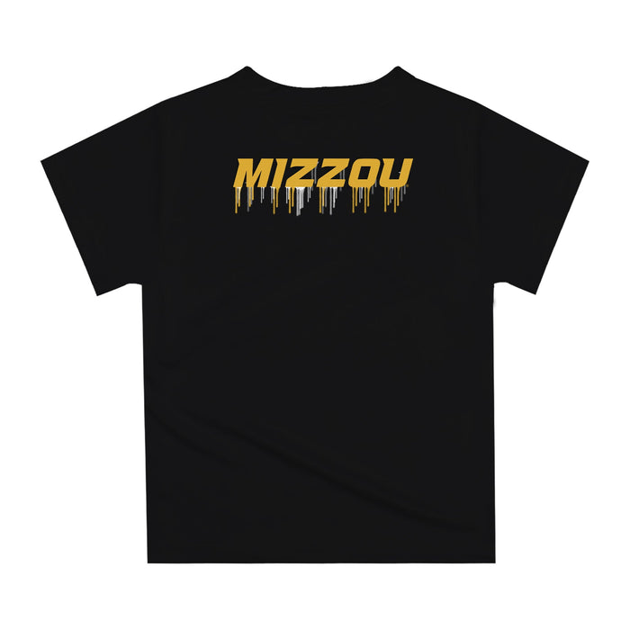 Missouri Tigers MU Original Dripping Football Helmet Black T-Shirt by Vive La Fete - Vive La Fête - Online Apparel Store