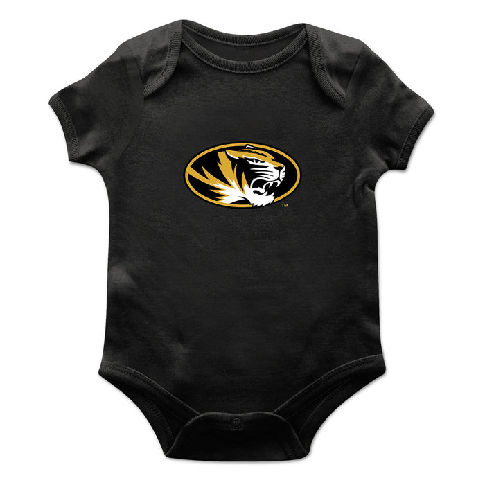 Missouri Tigers MU Cotton Short Sleeve Bodysuit Black