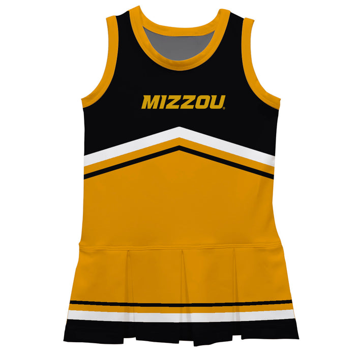 Missouri Tigers MU Vive La Fete Game Day Black and Gold Sleeveless Chearleader Dress