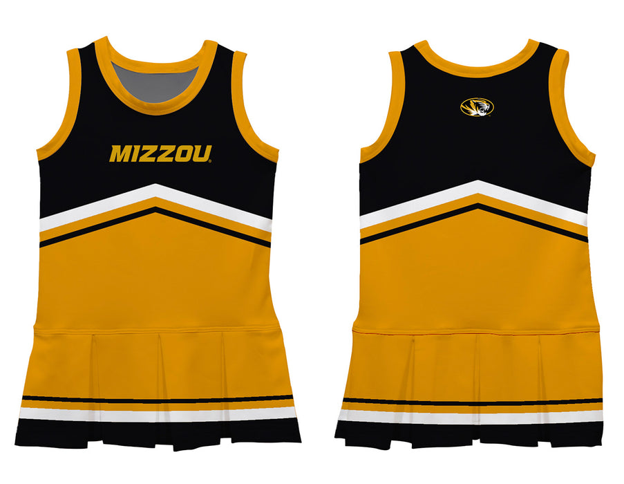 Missouri Tigers MU Vive La Fete Game Day Black and Gold Sleeveless Chearleader Dress - Vive La Fête - Online Apparel Store