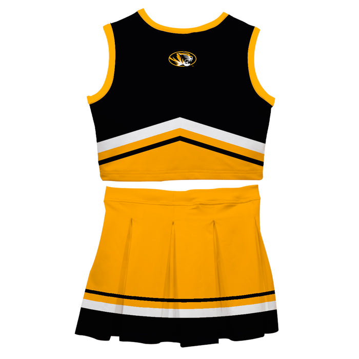 Missouri Tigers MU Vive La Fete Game Day Black and Gold Sleeveless Chearleader Set - Vive La Fête - Online Apparel Store
