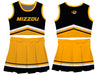 Missouri Tigers MU Vive La Fete Game Day Black and Gold Sleeveless Chearleader Set - Vive La Fête - Online Apparel Store