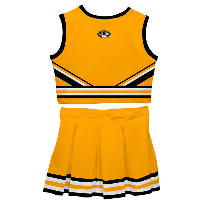Missouri Tigers MU Vive La Fete Game Day Gold Sleeveless Chearleader Set - Vive La Fête - Online Apparel Store