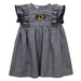 Missouri Tigers MU Embroidered Black Gingham Ruffle Dress