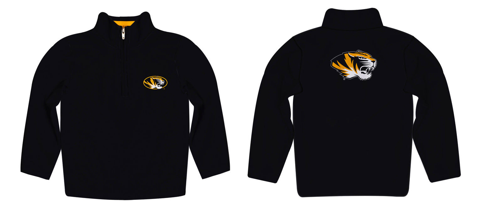 Missouri Tigers MU Vive La Fete Game Day Black Quarter Zip Pullover Sleeves - Vive La Fête - Online Apparel Store