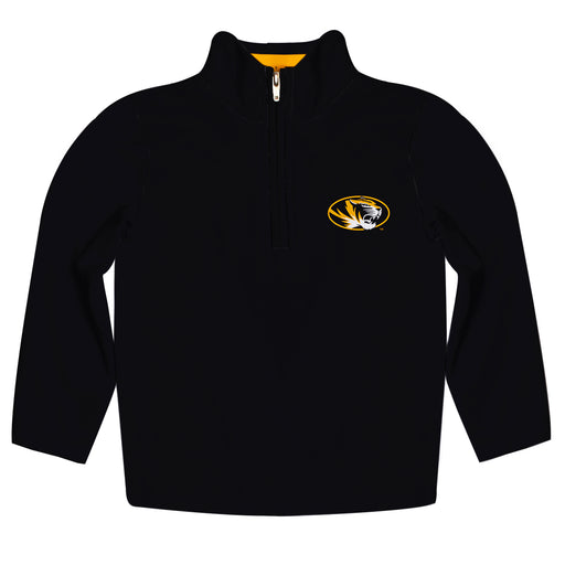 Missouri Tigers MU Vive La Fete Game Day Black Quarter Zip Pullover Sleeves