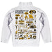 Missouri Tigers MU Hand Sketched Vive La Fete Impressions Artwork  White Boys Quarter Zip Pullover V1 - Vive La Fête - Online Apparel Store