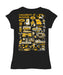 Missouri Tigers MU Hand Sketched Vive La Fete Impressions Artwork Black Girls Cotton Short Sleeve Tee - Vive La Fête - Online Apparel Store