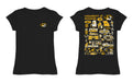 Missouri Tigers MU Hand Sketched Vive La Fete Impressions Artwork Black Girls Cotton Short Sleeve Tee - Vive La Fête - Online Apparel Store