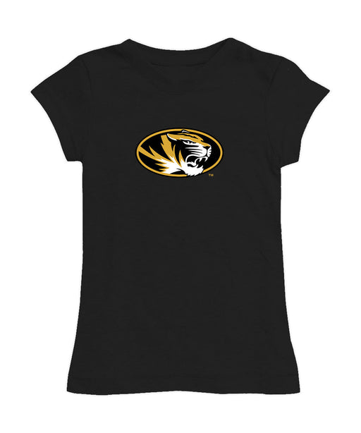 Missouri Tigers MU Girl´s Fitted Cotton T-shirt Black