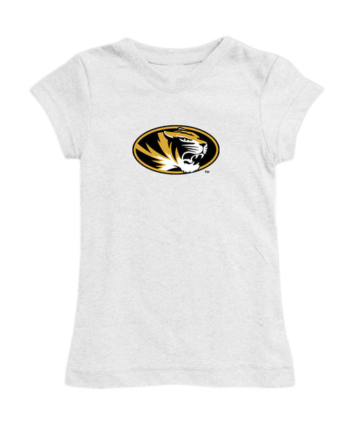Missouri Tigers MU Girl´s Fitted Cotton T-shirt White