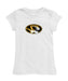 Missouri Tigers MU Girl´s Fitted Cotton T-shirt White
