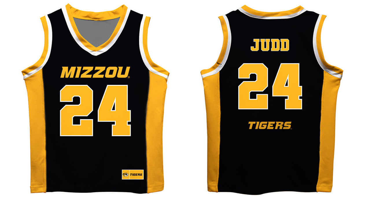 University Of Missouri Vive La Fete Ashton Judd Game Day Black And Yellow Boy Basketball Jersey - Vive La Fête - Online Apparel Store