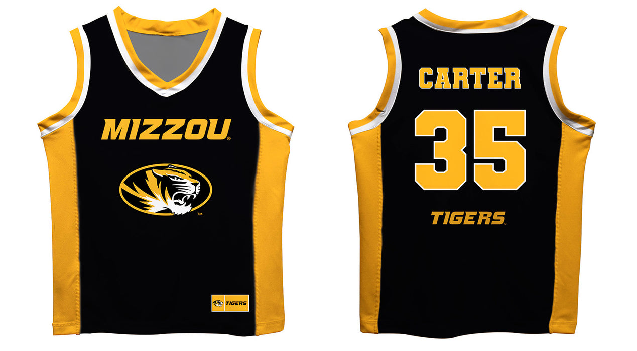 University Of Missouri Vive La Fete Noah Carter Game Day Black And Yellow Boy Basketball Jersey - Vive La Fête - Online Apparel Store