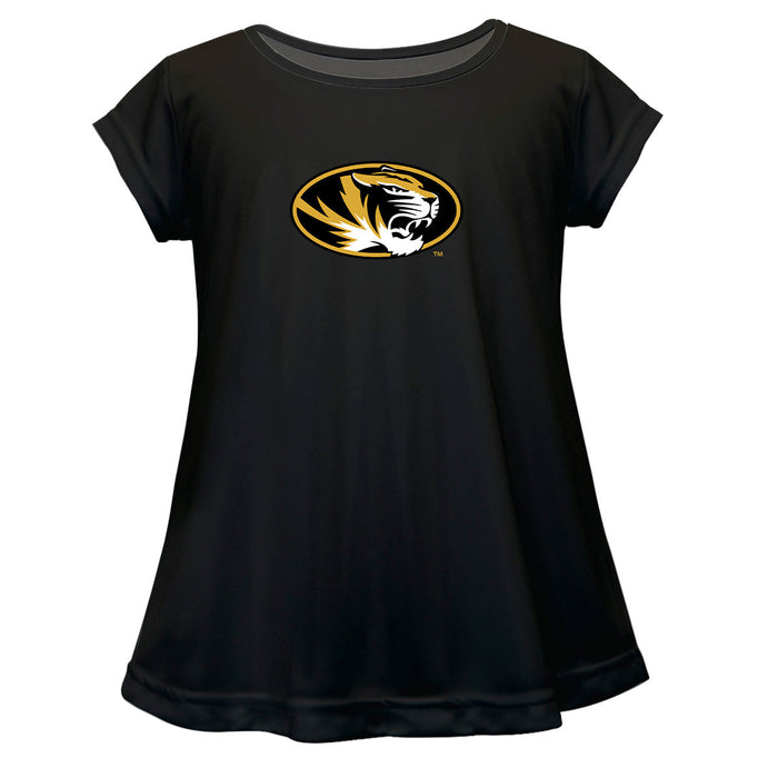 Missouri Tigers MU Short Sleeve Youth Cotton Top Black