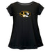 Missouri Tigers MU Short Sleeve Youth Cotton Top Black