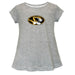 Missouri Tigers MU Short Sleeve Youth Cotton Top Grey