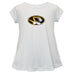 Missouri Tigers MU Short Sleeve Youth Cotton Top White