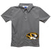 Missouri Tigers MU Stripes Short Sleeve Polo Box Shirt Black