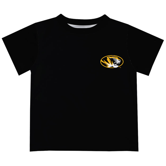 Missouri Tigers MU Hand Sketched Vive La Fete Impressions Artwork Boys Black Short Sleeve Tee Shirt