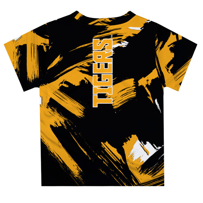 Missouri Tigers MU Vive La Fete Boys Game Day Gold Short Sleeve Tee Paint Brush