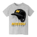 Missouri Tigers MU Original Dripping Baseball Helmet Grey Cotton T-Shirt  by Vive La Fete
