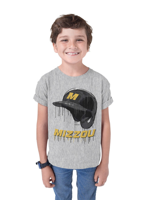 Missouri Tigers MU Original Dripping Baseball Helmet T-Shirt Cotton by Vive La Fete - Vive La Fête - Online Apparel Store