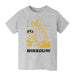 Missouri Tigers MU Vive La Fete Excavator Heather Grey Cotton Short Sleeve Tee