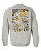 Missouri Tigers MU Hand Sketched Artwork Black Crewneck Sweatshirt for Women - Vive La Fête - Online Apparel Store