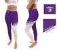 North Alabama Lions Vive la Fete Game Day Collegiate Leg Color Block Women's Purple Gold Yoga Leggings - Vive La Fête - Online Apparel Store