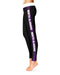 North Alabama Purple Stripe Black Leggings - Vive La Fête - Online Apparel Store