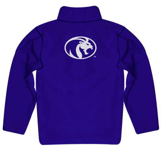 North Alabama Lions Vive La Fete Game Day Solid Purple Quarter Zip Pullover Sleeves - Vive La Fête - Online Apparel Store
