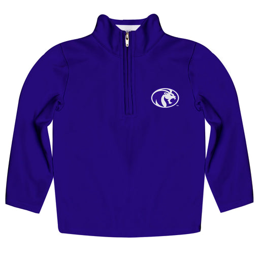 North Alabama Lions Vive La Fete Logo and Mascot Name Womens Purple Quarter Zip Pullover