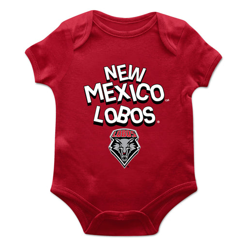 New Mexico Lobos UNM Vive La Fete Infant Game Day Red Short Sleeve Bodysuit