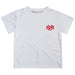 New Mexico Lobos UNM Hand Sketched Vive La Fete Impressions Artwork Boys White Short Sleeve Tee Shirt