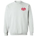 New Mexico Lobos UNM Hand Sketched Vive La Fete Impressions Artwork White Crew Neck Sweatshirt for Women