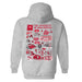 New Mexico Lobos UNM Hand Sketched Artwork Cotton Fleece Women Hoodie - Vive La Fête - Online Apparel Store