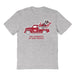 New Mexico Lobos UNM Hand Sketched Vive La Fete Impressions Truck Grey T-shirt for Women