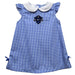 University of New Orleans Privateers UNO Embroidered Royal Gingham A Line Dress