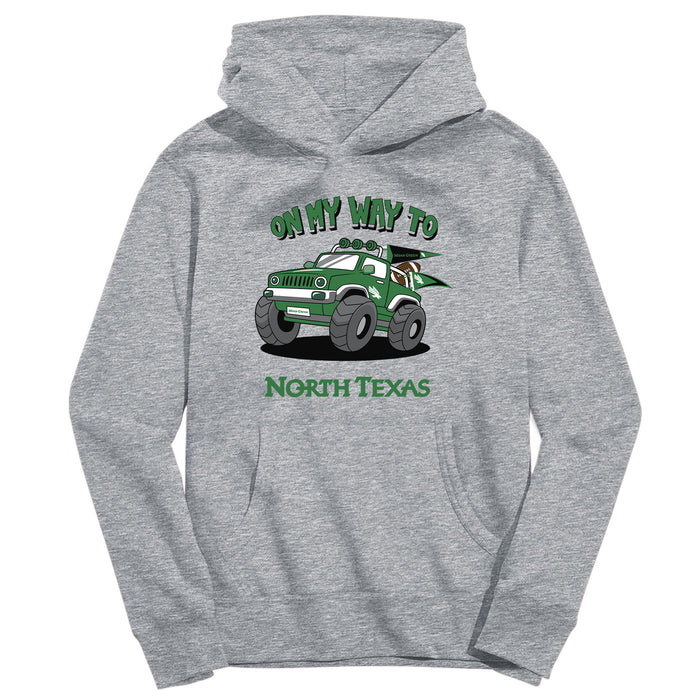 New Mexico Lobos UNM On My Way Monster Truck Heather Grey Cotton Youth Hoodie