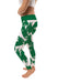 North Texas Mean Green Vive La Fete Paint Brush Logo on Waist Women Green Yoga Leggings - Vive La Fête - Online Apparel Store